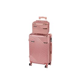 TraveLux Urban IV gurulós bőrönd szett lazacrózsaszín