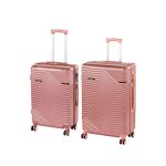 TraveLux Urban XI gurulós bőrönd szett lazacrózsaszín