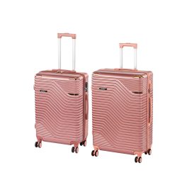 TraveLux Urban XI gurulós bőrönd szett lazacrózsaszín