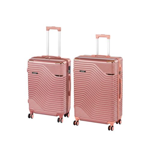 TraveLux Urban XI gurulós bőrönd szett lazacrózsaszín