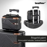 TraveLux Urban XIX gurulós bőrönd szett lazacrózsaszín