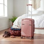 TraveLux Urban XXII gurulós bőrönd szett lazacrózsaszín