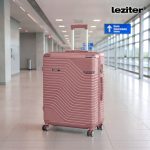 TraveLux Urban XXV gurulós bőrönd szett lazacrózsaszín