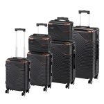 TraveLux Urban XXXXXII gurulós bőrönd szett fekete