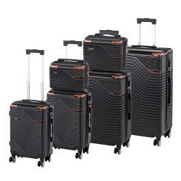 TraveLux Urban XXXXXII gurulós bőrönd szett fekete