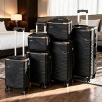 TraveLux Urban XXXXXII gurulós bőrönd szett fekete