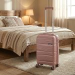 TraveLux Voyager VI gurulós bőrönd szett mályvarózsaszín