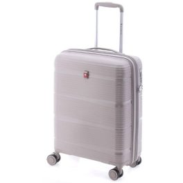  Gladiator Bionic bézs S Ryanair 55x40x20 bővíthető bőrönd, kabinbőrönd