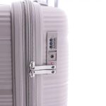 Gladiator Bionic bézs S Ryanair 55x40x20 bővíthető bőrönd, kabinbőrönd
