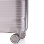 Gladiator Bionic bézs S Ryanair 55x40x20 bővíthető bőrönd, kabinbőrönd