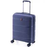 Gladiator Bionic sötétkék S Ryanair 55x40x20 bővíthető bőrönd, kabinbőrönd