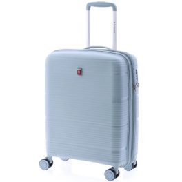   Gladiator Bionic világoskék S Ryanair 55x40x20 bővíthető bőrönd, kabinbőrönd