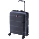 Gladiator Bionic fekete S Ryanair 55x40x20 bővíthető bőrönd, kabinbőrönd