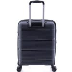 Gladiator Bionic fekete S Ryanair 55x40x20 bővíthető bőrönd, kabinbőrönd