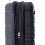 Gladiator Bionic fekete S Ryanair 55x40x20 bővíthető bőrönd, kabinbőrönd