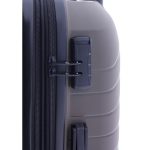 Gladiator Kick-Off szürke M feladott 20kg bővíthető bőrönd