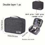 Noa szürke egyszintes állítható kábelrendező táska