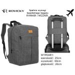 Rovicky szürke 40x25x20 hátizsák