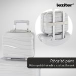 TraveLux Voyager kisméretű kézi bőrönd keményfedeles 26x31x14 cm szürke