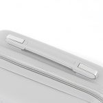 TraveLux Voyager kisméretű kézi bőrönd keményfedeles 26x31x14 cm szürke