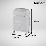 TraveLux Voyager közepes bőrönd keményfedeles 68x45x25 cm szürke
