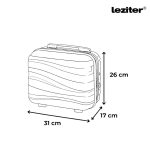 TraveLux Voyager kisméretű kézi bőrönd keményfedeles 26x31x14 cm mályvarózsaszín