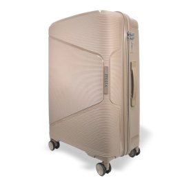 SunBox bézs L feladható 20-23kg bőrönd