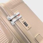 SunBox bézs L feladható 20-23kg bőrönd