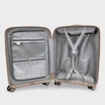 SunBox bézs L feladható 20-23kg bőrönd