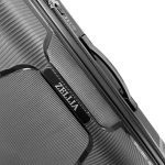 SunBox fekete L feladható 20-23kg bőrönd