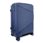 SunBox kék L feladható 20-23kg bőrönd