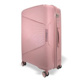 SunBox rosegold M feladott 20kg bőrönd