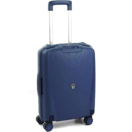 Roncato Light kék S csatos bőrönd, kabinbőrönd