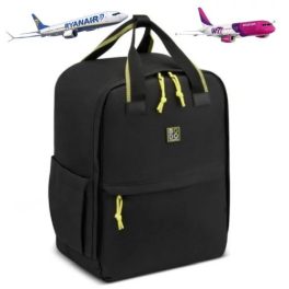   Modo by Roncato fekete 40x30x20 WizzAir-méretű kabinhátizsák