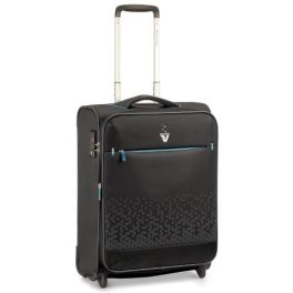 Roncato Crosslite fekete S 2 kerekes bőrönd, kabinbőrönd