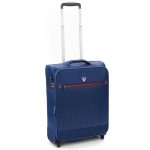 Roncato Crosslite kék S 2 kerekes bőrönd, kabinbőrönd