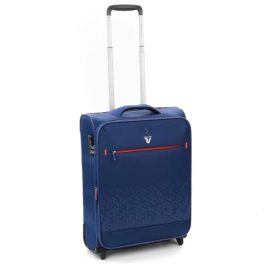 Roncato Crosslite kék S 2 kerekes bőrönd, kabinbőrönd