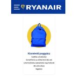 Rovicky fekete Ryanair WizzAir kézipoggyász hátizsák