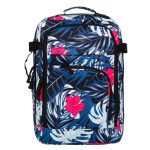 Zellia 40x25x20 rózsaszín virág mintás hátizsák