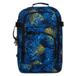 Token 40x25x20 kék virág mintás hátizsák