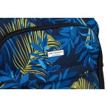 Token 40x25x20 kék virág mintás hátizsák