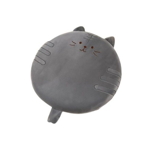 Szürke cica memóriahabos ülőpárna, háttámla