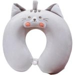 UtazóPajti cica memóriahabos gyerek nyakpárna