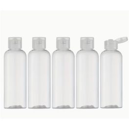   Repülős kozmetikai flakon, sampon,tusfürdő,krém tartó 100 ml 5 db-os 