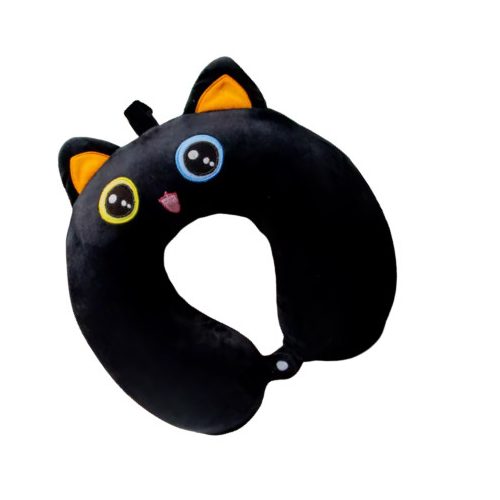 UtazóPajti macska memóriahabos gyerek nyakpárna
