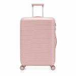 ViaGo rosegold L feladható 20-23kg bőrönd 2 ajándék vákuumzsákkal