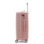 ViaGo rosegold L feladható 20-23kg bőrönd 2 ajándék vákuumzsákkal