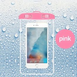 Rózsaszín vízálló, vízzáró telefontok