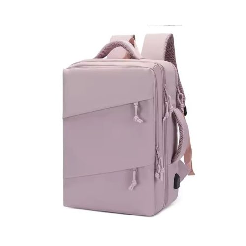 WINGS rózsaszín 40x30x20 laptoptartós hátizsák WizzAir kézipoggyász USB csatlakozóval