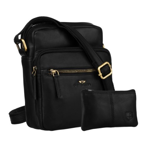 Peterson Férfi Bőr Oldaltáska Ptn 710E-Opu-6736 Fekete